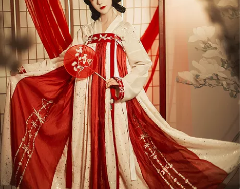 星宿汉服女原创中国风古装学生齐腰齐胸襦裙春...