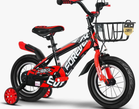 永久儿童自行车宝宝脚踏车18寸，9成新，上...