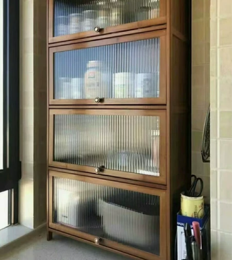 店铺低价清50个复古柜子多层储物柜高颜值多...