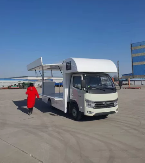 小吃车多功能餐车商用四轮早餐快餐车炸串烧烤...