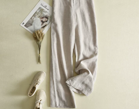 【狂暑价】亚麻阔腿裤女夏季薄款2020休闲...