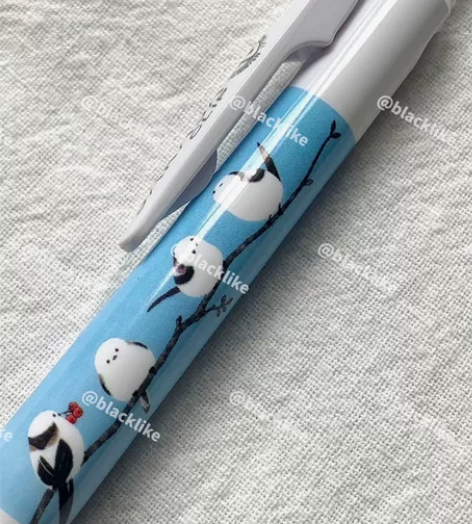 日本斑马小胖鸟中性笔JJ15北海道限定仙鹤...