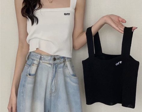 ins超火学生减龄外穿吊带背心女夏装大码显...