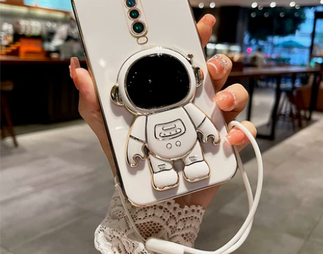 适用于红米K30手机壳k30i宇航员折叠支...