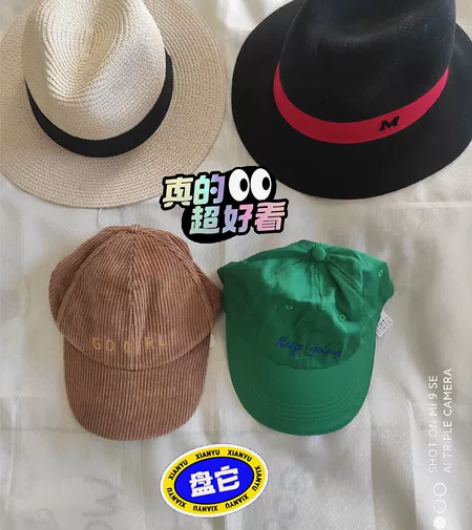 帽子打包出，买二送二！草编帽M标礼帽棒球帽...