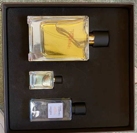 爱马仕大地香水?沐浴套装 未拆封100ml...