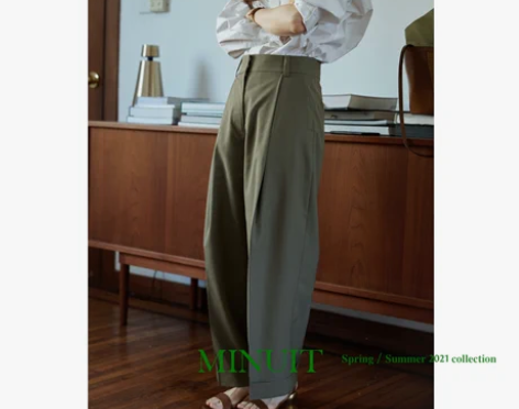 MINUIT 2021 S/S 半精纺 灰...