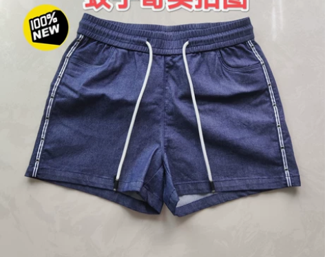 全新有吊牌夏季休闲短裤女 松紧腰运动短裤女...