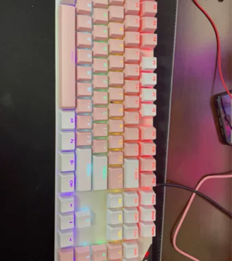 火银狐K99机械键盘青轴游戏背光电脑键盘 ...