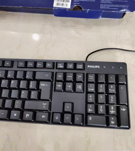 【飞利浦】办公游戏通用有线键盘 飞利浦键盘...