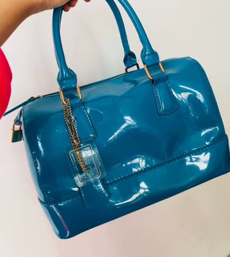 果冻包编织包女士 1.蓝色果冻包全新，购于...