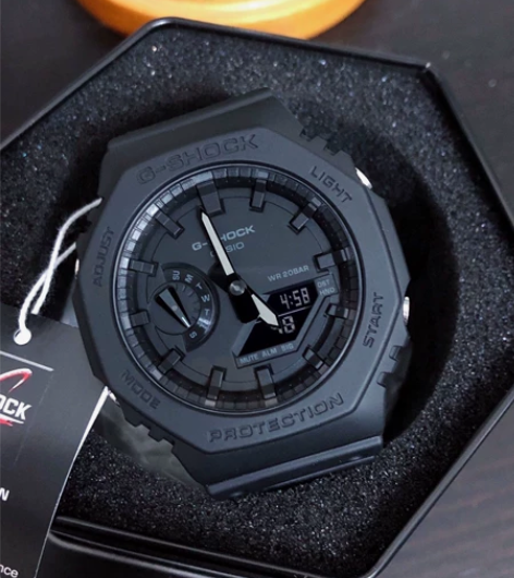 正品卡西欧黑武士手表，全黑农家橡树，颜值爆...