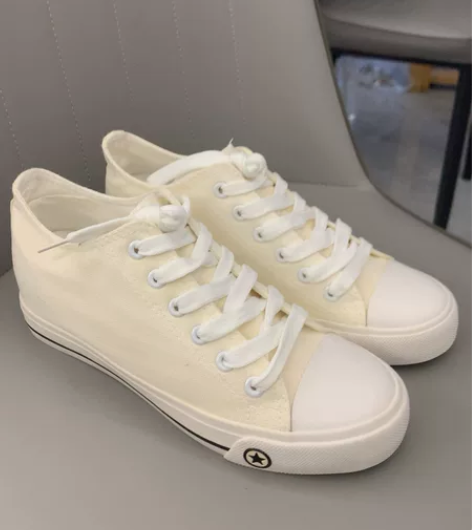 新品学生帆布鞋百搭韩版休闲鞋士低帮板鞋潮流...