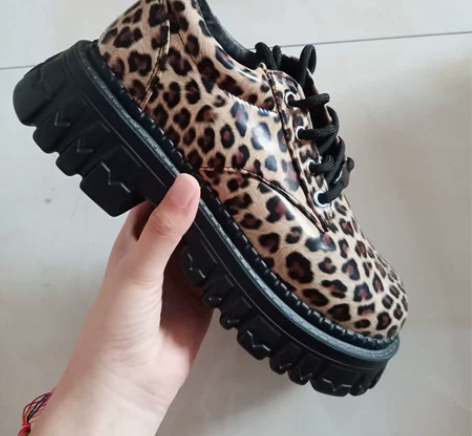 防水台女鞋豹纹 36码全新??全新不知36...
