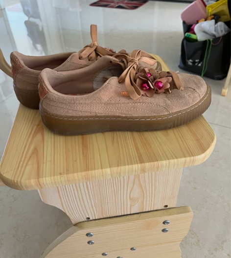 彪马PUMA蕾哈娜松糕鞋，尺码37.5。便...