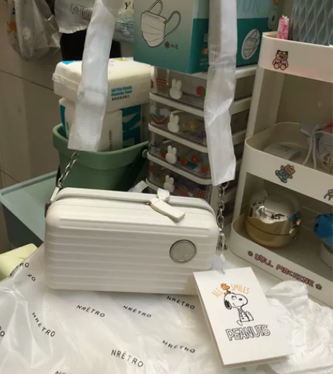 南风史努比联名款旅行箱创意盒子包包，全新带...