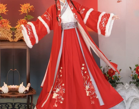 全新 茗月萱 原创汉服女秋冬 正版原创汉服...