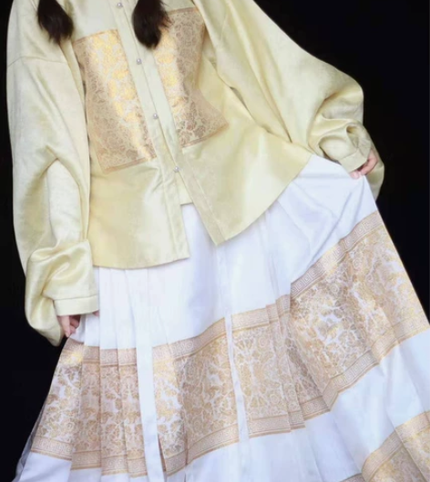 花笺溪汉服原创明制汉服交领袄子立领袄子马面...