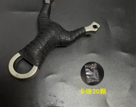 新款不锈钢卡珠单卡射鱼弹弓户外精准速射估打...