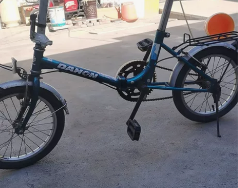 大行折叠自行车，16的，成色一般，但很好骑...