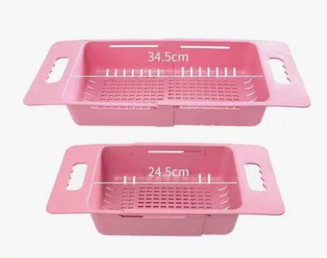 可伸缩洗菜盆淘菜盆沥水篮子塑料水果收纳筐厨...