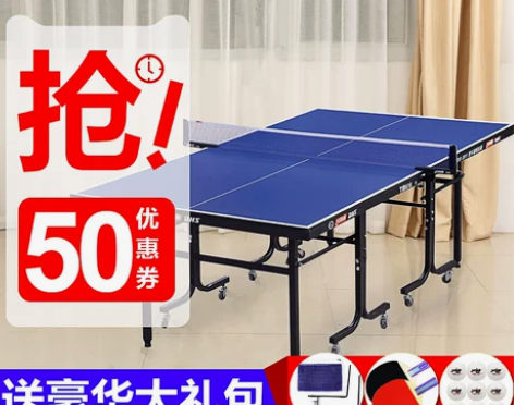 红双喜乒乓球台家庭娱乐非标准小型球桌迷你型...
