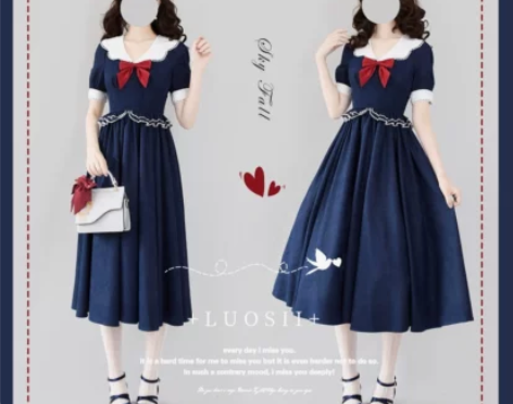 ◤黑色短款◢ *玫瑰往事*CLA优雅通勤连...