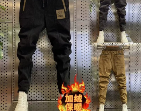 2022秋冬新款男士潮流百搭休闲裤弹力修身...
