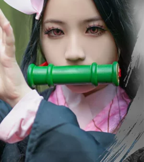鬼灭之刃灶门祢豆子cos 拍过一次正片 假...