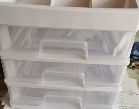 11.6包邮桌面收纳盒塑料收纳架抽屉式首饰...