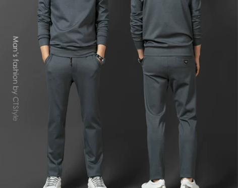 秋季男士一套搭配帅气套装运动男装商务休闲男...