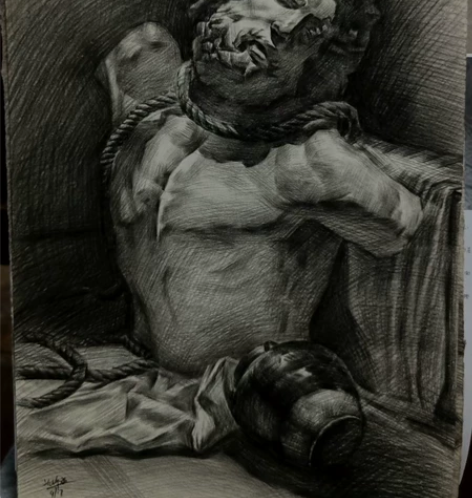 素描代画，价格因画的内容定，有意私 感兴趣...