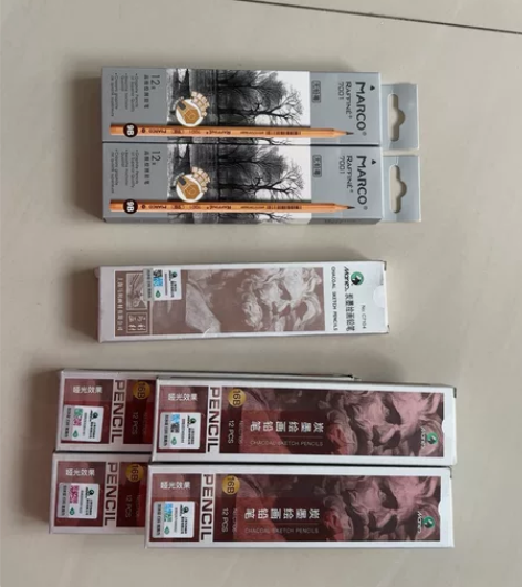 马利牌，马可牌素描铅笔绘画初学者速写9B1...