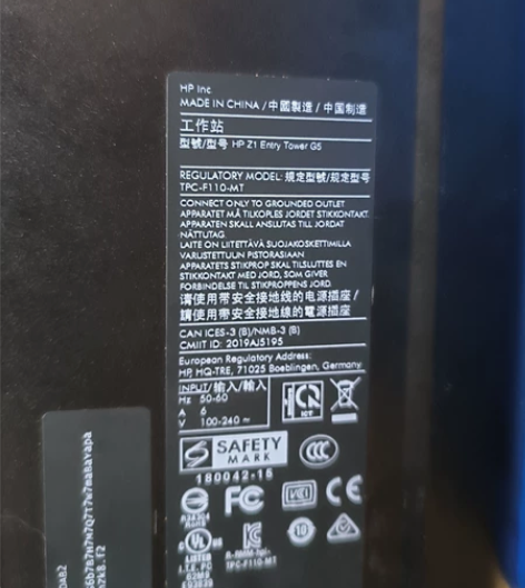 惠普（HP）Z1 G5图形工作站 商用台式...
