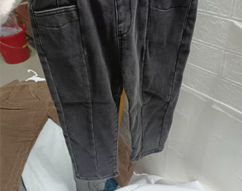 捡漏120码加绒加厚牛仔裤 品清19一件,...