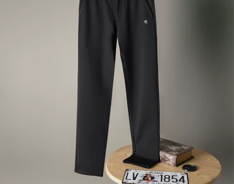 海澜之家男装加绒加厚保暖休闲裤子男士冬季修...