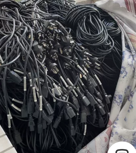 电脑主机 显示器等直插通用型二手原装电源线...