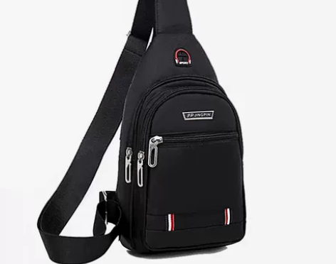 【胸包男士单肩斜挎包】防水牛津布胸前潮牌运...