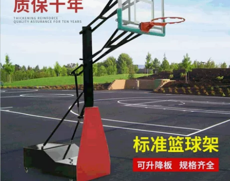 篮球架户外标准可移动升降家用训练青少年儿童...
