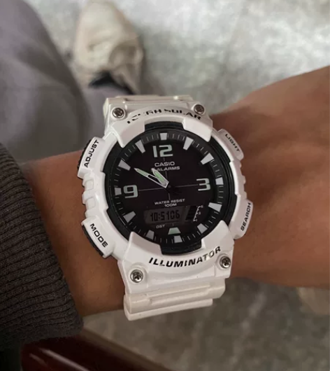 Casio卡西欧 手表男女太阳能防水情侣正...