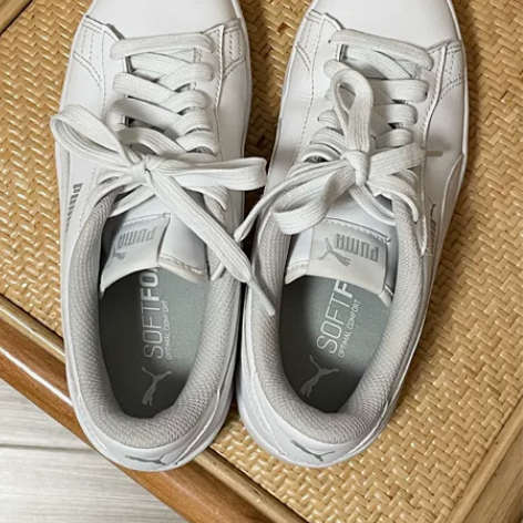 PUMA彪马小白鞋 朋友送的，35.5码，...