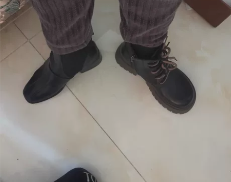 骆驼女鞋 真皮马丁靴 加绒英伦风 短靴厚底...