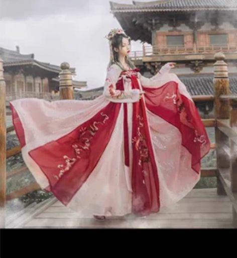 汉尚华莲汉尚华莲店庆款原创改良汉服女齐胸8...
