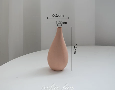 chic fun*ins风素胚北欧陶瓷花瓶...