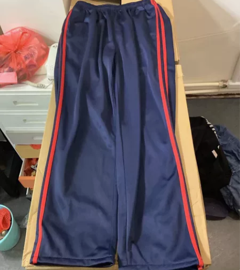 编号2122,金光绒滑料校服,春秋季,单裤...