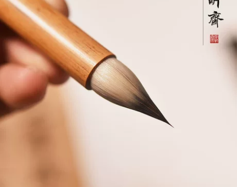 毛笔紫毫徽昕斋小楷大小号九紫一羊专业级毛笔...