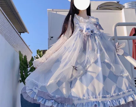 正版兔子爱丽丝JSK原创Lolita裙洛丽...