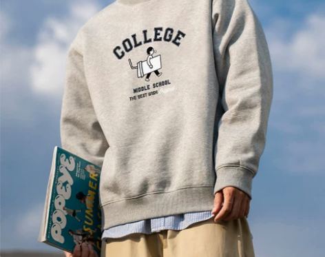 Radiohead灰色圆领卫衣套头衫男上衣...