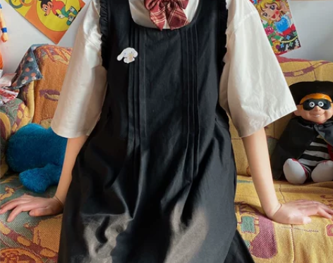 oldpumpkin原创木耳边宽松日系jk...