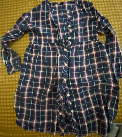 【5件正品优衣库女孩童装超值包邮】#格子衬...